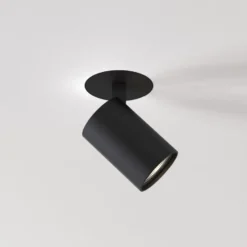 Astro Ascoli Flush påbygningsspot, sort