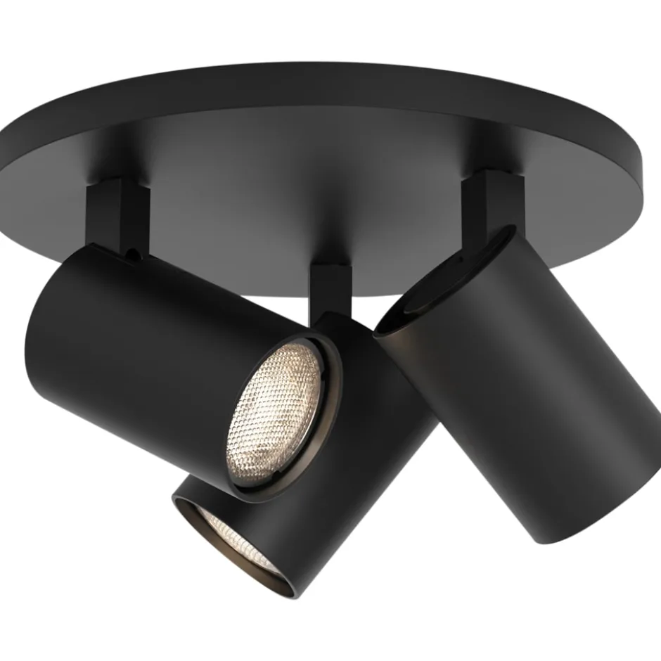 Astro Ascoli Triple Round spotlampe, 3 spots, sort