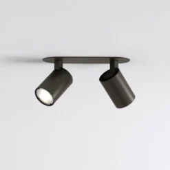 Astro Ascoli Twin spotlampe, 2 spots, bronze