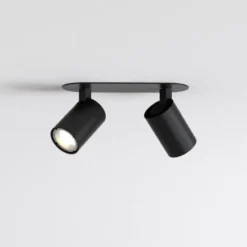 Astro Ascoli Twin spotlampe, 2 spots, sort