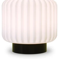 Atelier Pierre Dentelles genopladelig bordlampe, H15 cm, sort