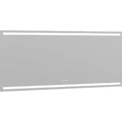 Dansani Level spejl med lys, dæmpbar, 160x80 cm