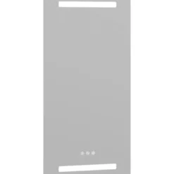 Dansani Level spejl med lys, dæmpbar, 40x80 cm