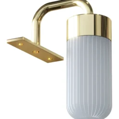 Dansani Lyra spejllampe, messing
