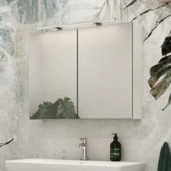 Dansani Mido+ Libra spejllampe, krom, 60 cm