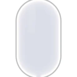 Dansani You Moon spejl med lys, 105x60 cm, mat hvid