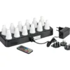 Duni genopladelige LED indsats, farvet lys, 12 stk.