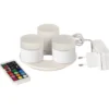 Duni Mini genopladelige LED indsats m/farvet lys - 3 stk