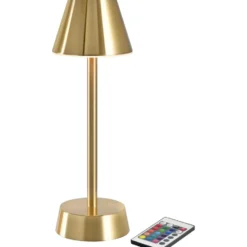 Duni Zelda genopladelig bordlampe, messing
