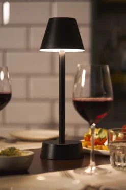 Duni Zelda genopladelig bordlampe, sort
