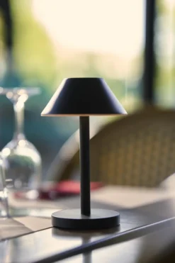 Duni Zelda Midi genopladelig bordlampe, sort