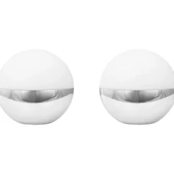 Dyberg Larsen Alba genopladelig bordlampe, krom
