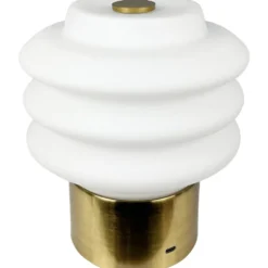 Dyberg Larsen Diva genopladelig bordlampe, messing