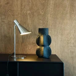 Dyberg Larsen DL12 mini bordlampe, krom