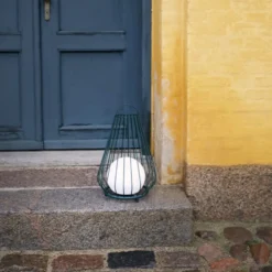 Dyberg Larsen Evesham solcelle lanterne, grøn, 48 cm