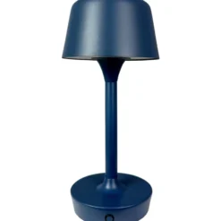 Dyberg Larsen Flow genopladelig bordlampe, blå