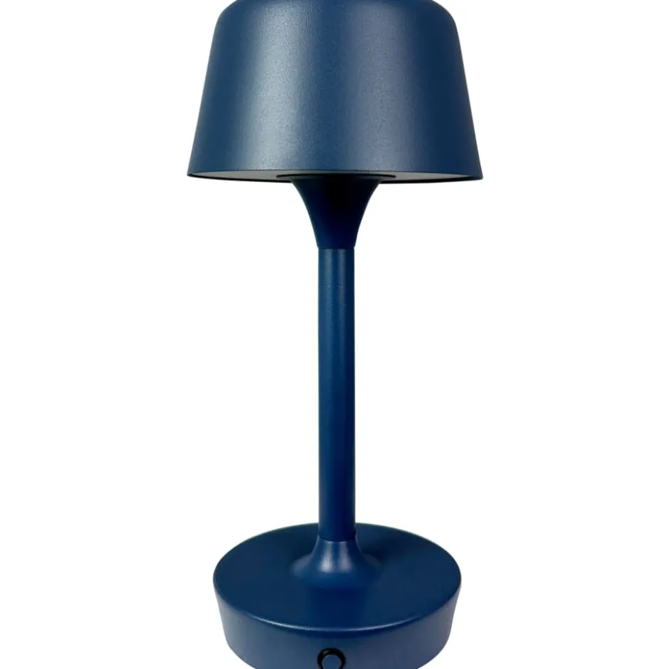 Dyberg Larsen Flow genopladelig bordlampe, blå