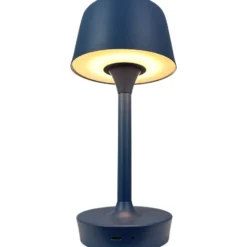 Dyberg Larsen Flow genopladelig bordlampe, blå