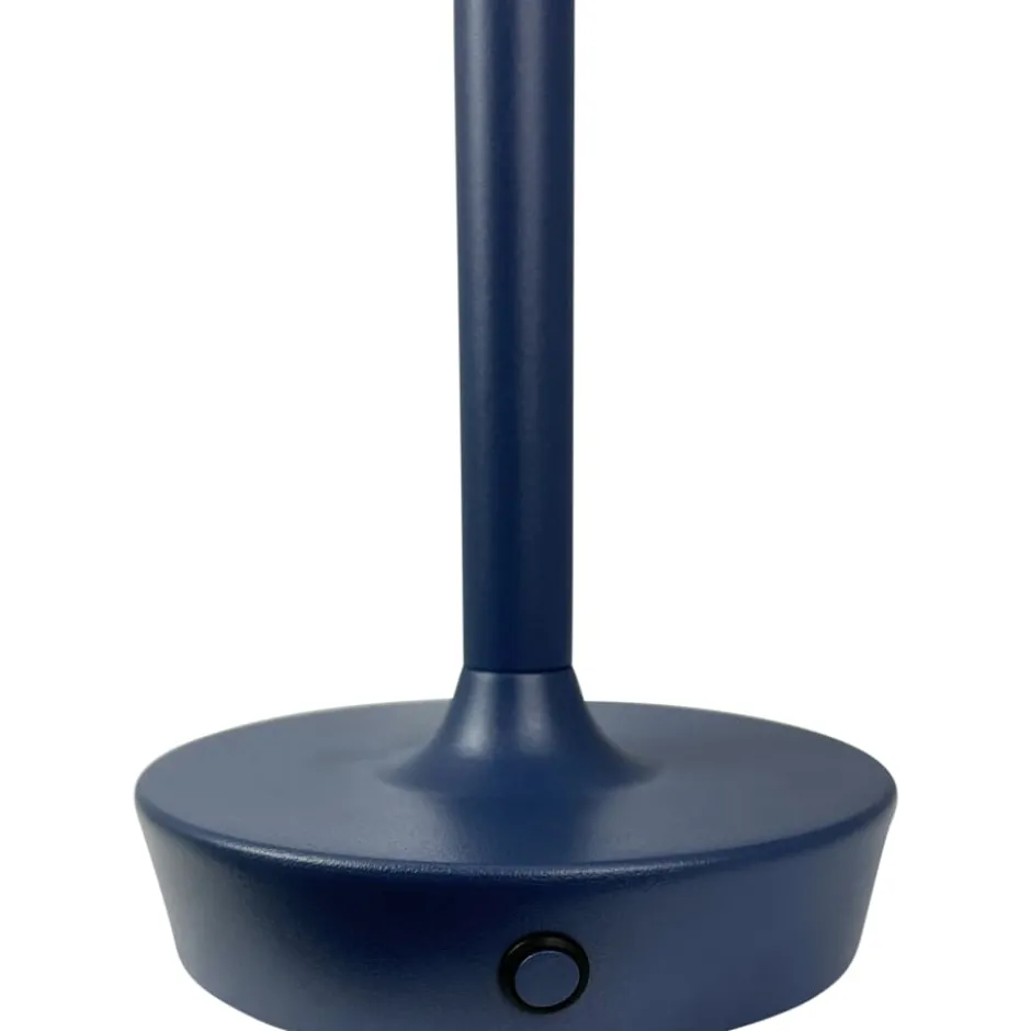 Dyberg Larsen Flow genopladelig bordlampe, blå