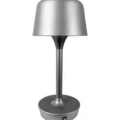 Dyberg Larsen Flow genopladelig bordlampe, grå