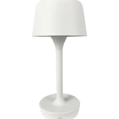 Dyberg Larsen Flow genopladelig bordlampe, hvid