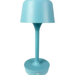 Dyberg Larsen Flow genopladelig bordlampe, lyseblå