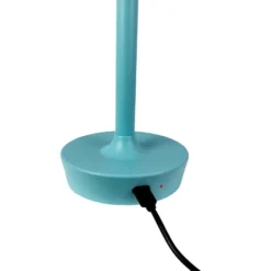 Dyberg Larsen Flow genopladelig bordlampe, lyseblå