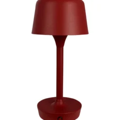 Dyberg Larsen Flow genopladelig bordlampe, rød