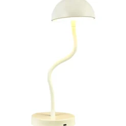 Dyberg Larsen Fonzy genopladelig bordlampe, hvid