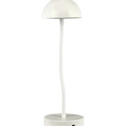 Dyberg Larsen Fonzy genopladelig bordlampe, hvid