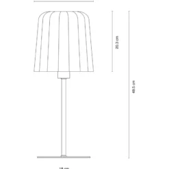 Dyberg Larsen Gry bordlampe, gul