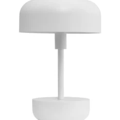 Dyberg Larsen Haipot genopladelig bordlampe, hvid