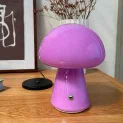 Dyberg Larsen Morkel genopladelig bordlampe, lilla