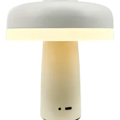 Dyberg Larsen Porter genopladelig bordlampe, hvid