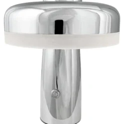 Dyberg Larsen Porter genopladelig bordlampe, krom