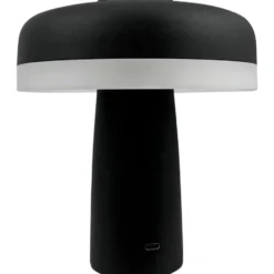 Dyberg Larsen Porter genopladelig bordlampe, sort