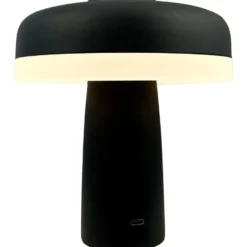 Dyberg Larsen Porter genopladelig bordlampe, sort