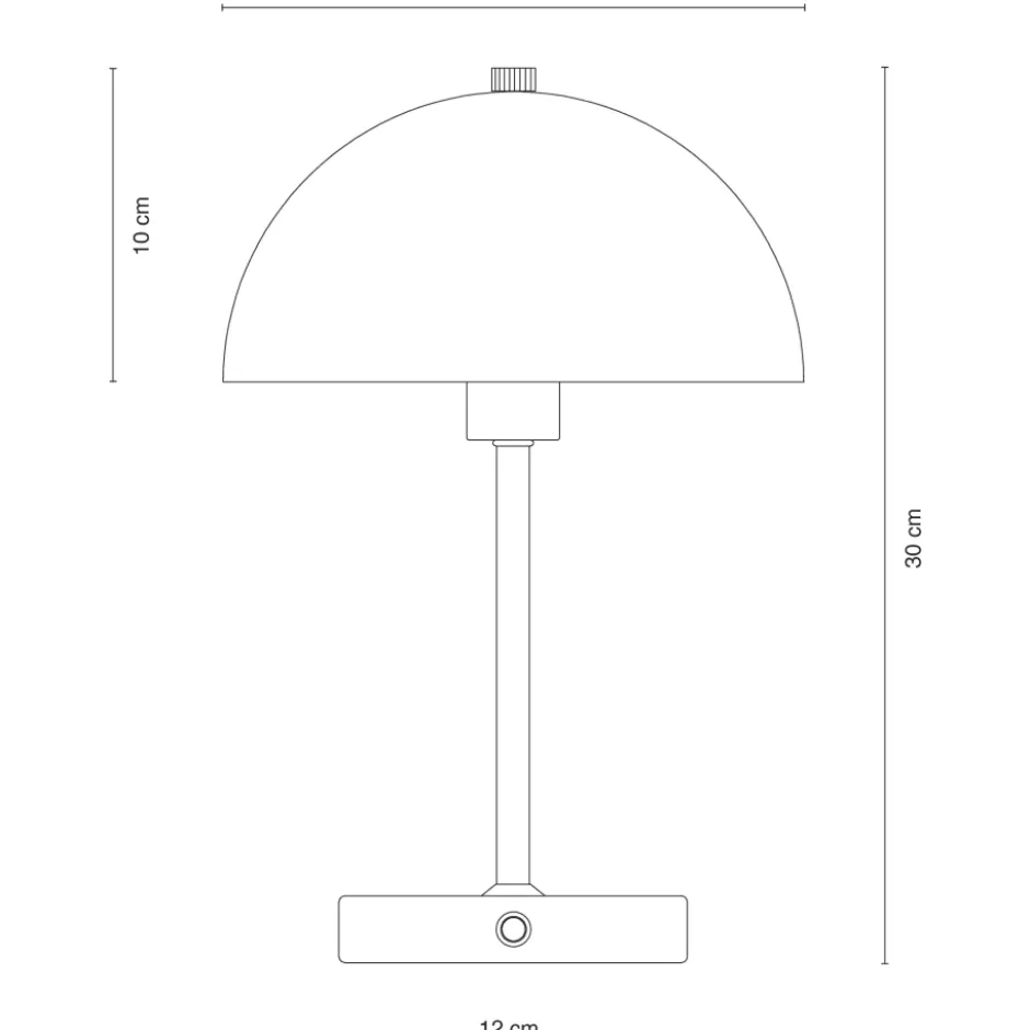 Dyberg Larsen Stockholm genopladelig bordlampe, beige