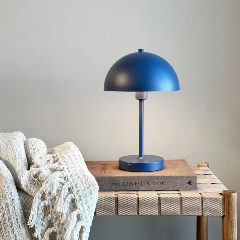 Dyberg Larsen Stockholm genopladelig bordlampe, blå