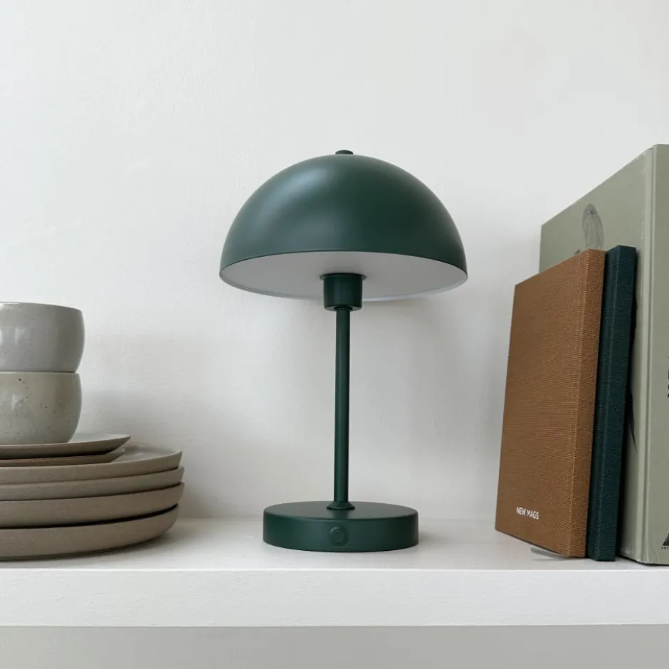 Dyberg Larsen Stockholm genopladelig bordlampe, grøn