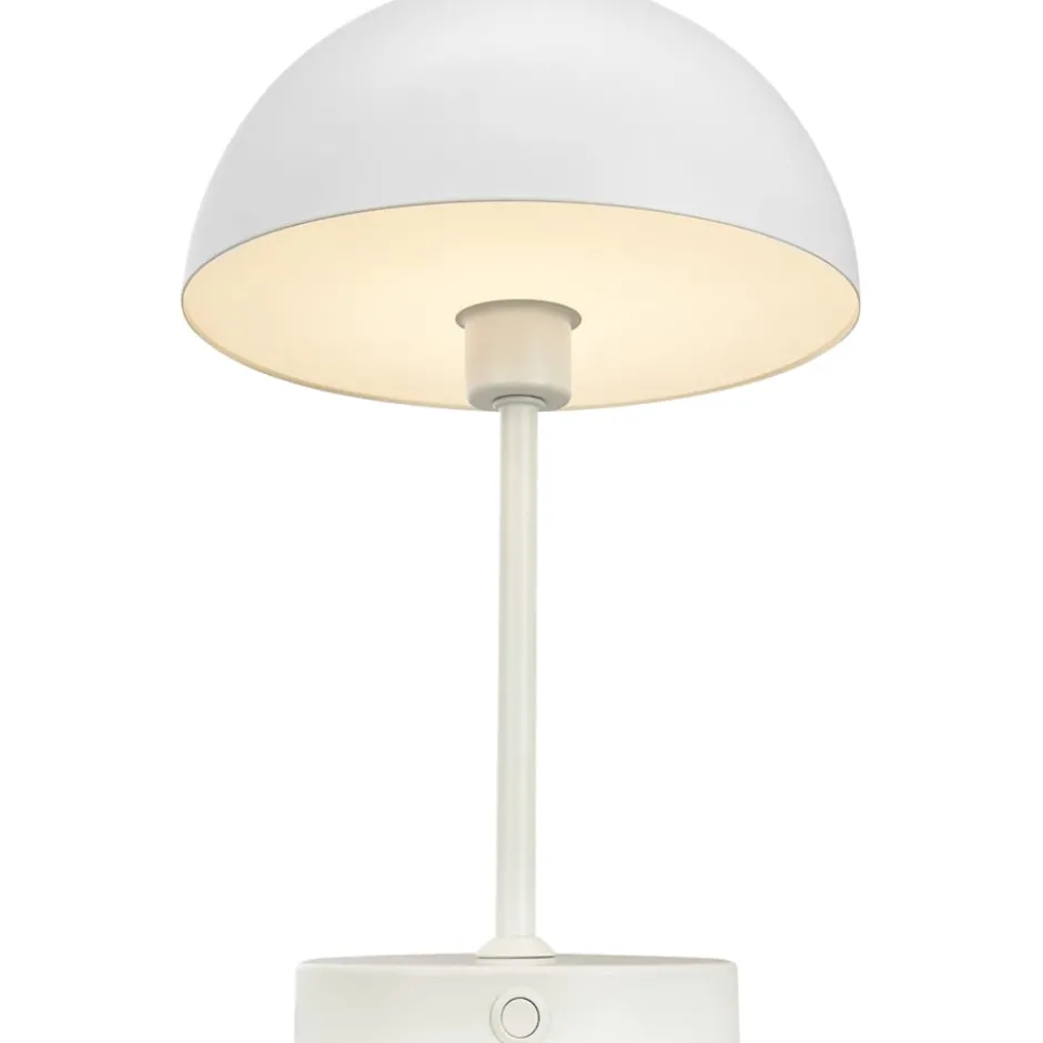 Dyberg Larsen Stockholm genopladelig bordlampe, hvid