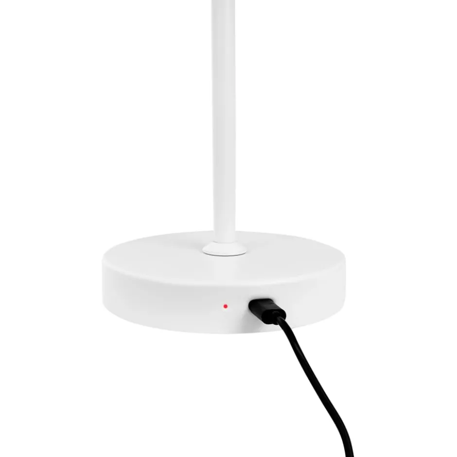 Dyberg Larsen Stockholm genopladelig bordlampe, hvid