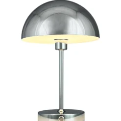 Dyberg Larsen Stockholm genopladelig bordlampe, krom