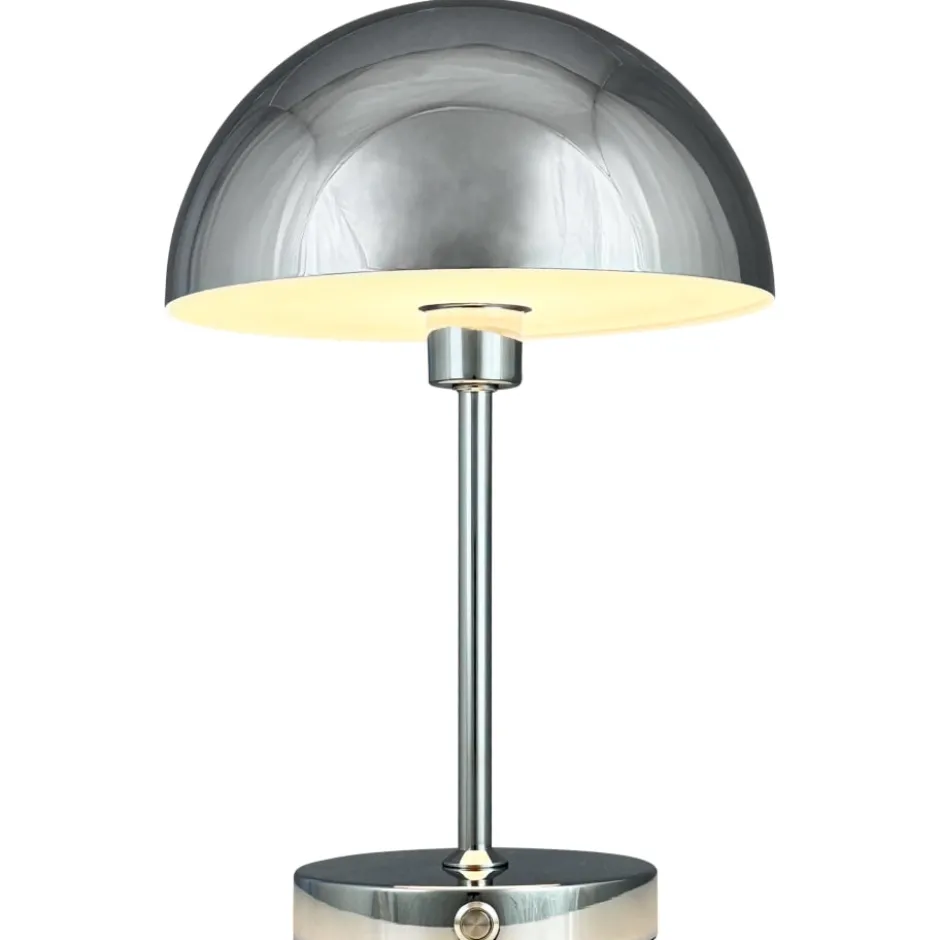 Dyberg Larsen Stockholm genopladelig bordlampe, krom