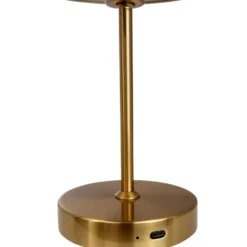 Dyberg Larsen Stockholm genopladelig bordlampe, messing