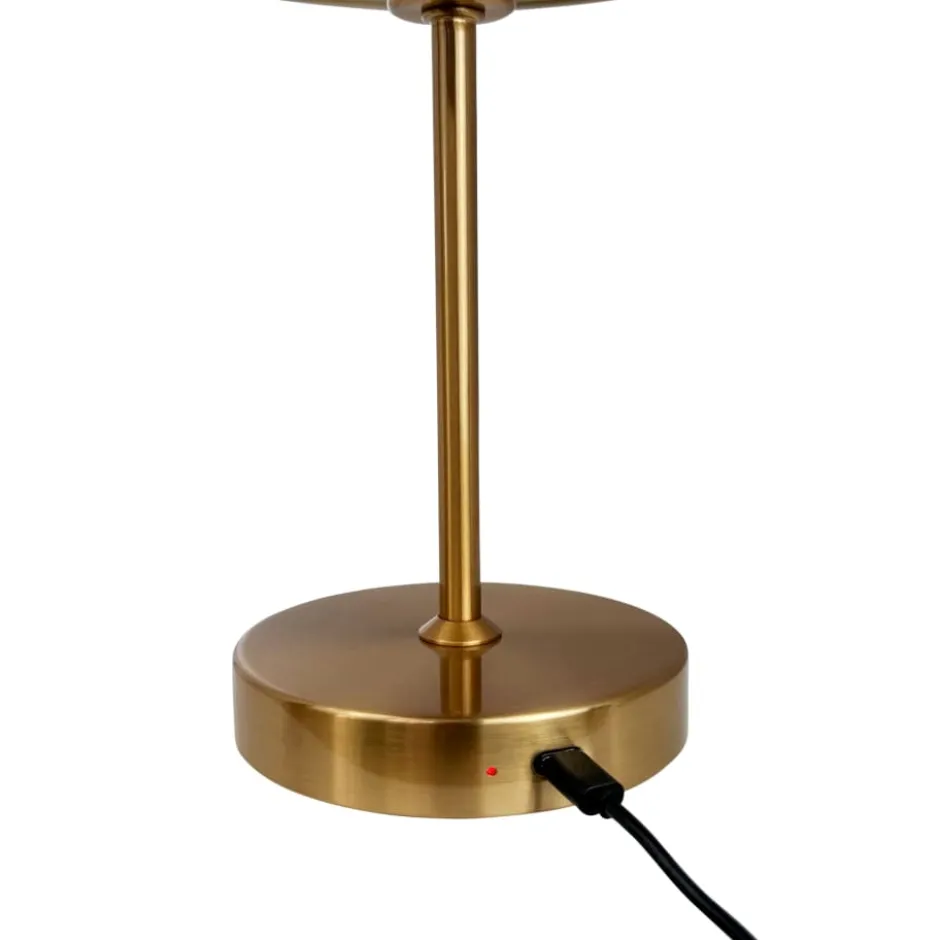 Dyberg Larsen Stockholm genopladelig bordlampe, messing
