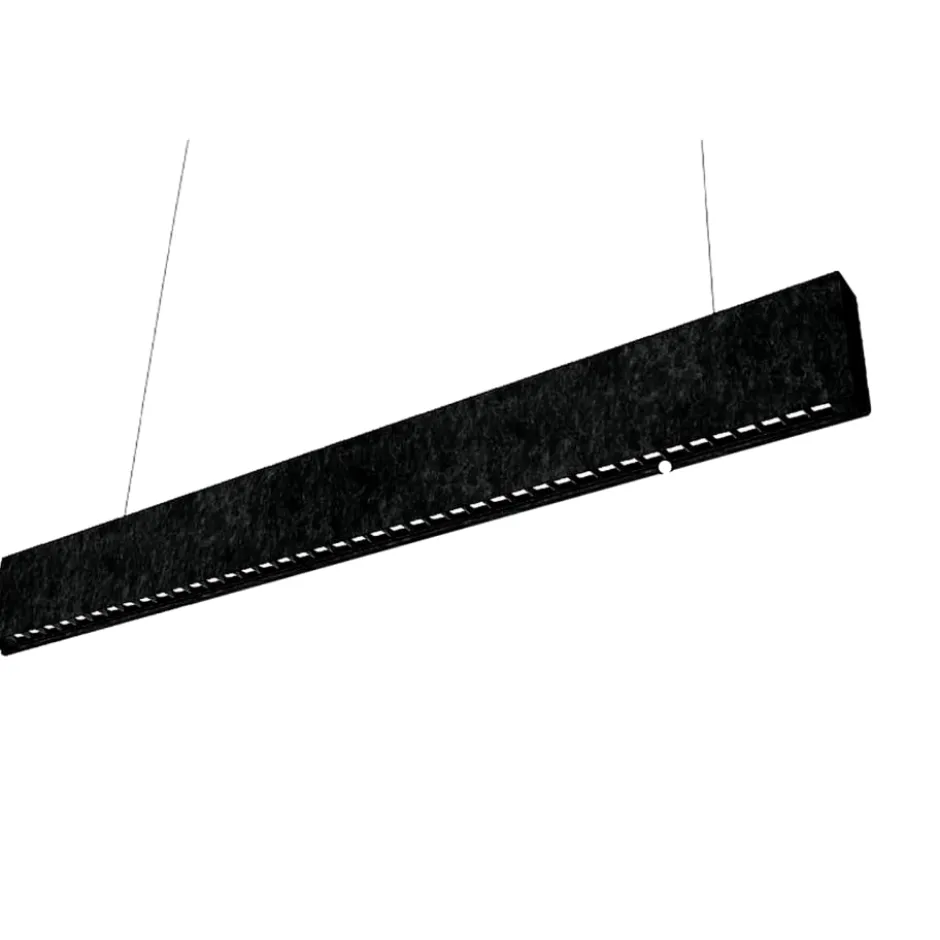 Ecofoss SilentFelt Slim langbordspendel, 3000K, 120 cm, sort