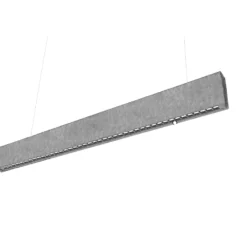 Ecofoss SilentFelt Slim langbordspendel, 4000K, 120 cm, grå