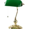 Eglo Banker bordlampe, grøn/messing