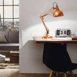 Eglo Borgillio arkitektlampe, kobber